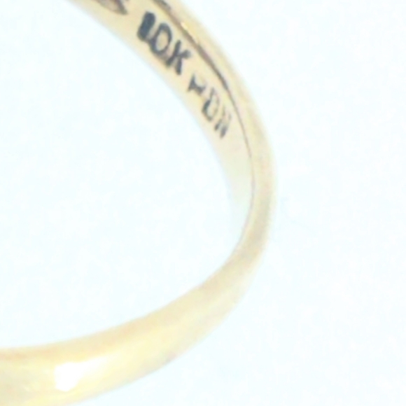 VINTAGE NATURAL GARNET & GOLD RING - Picture 4 of 4